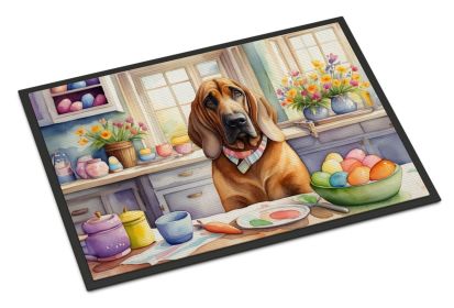 NEW Decorating Easter Bloodhound Doormat Front Door Mat Indoor Outdoor Rugs for Entryway, Non Slip Washable Low Pile, 18H X 27W