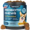 Probiotics for Dogs Probiotic Chews for Digestive and Gut Health Dental Immune System Support Chewable Prebiotic Soft Treats Wild Yam Yeast Powder Dia