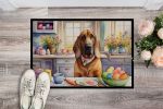 NEW Decorating Easter Bloodhound Doormat Front Door Mat Indoor Outdoor Rugs for Entryway, Non Slip Washable Low Pile, 18H X 27W