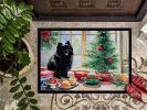 Pomeranian Christmas Cookies Doormat Front Door Mat Indoor Outdoor Rugs for Entryway, Non Slip Washable Low Pile, 24H X 36W