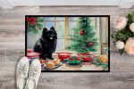 Pomeranian Christmas Cookies Doormat Front Door Mat Indoor Outdoor Rugs for Entryway, Non Slip Washable Low Pile, 24H X 36W