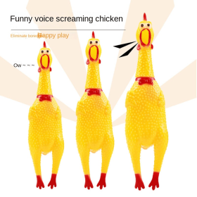 Pet supplies screaming chicken pet toys super funny screaming chicken dog toys (Color: 2pcs, size: l)
