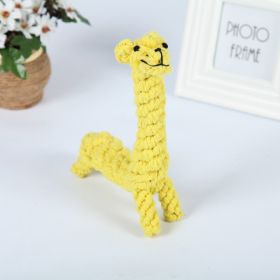 Natural Jute Dog Chewing Rope For Dental Tough With Cute Animals Fruit Eco-Friendly Knot (Style: Lama)