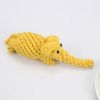 Natural Jute Dog Chewing Rope For Dental Tough With Cute Animals Fruit Eco-Friendly Knot