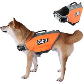 Dog Life Jacket; Reflective Dog Safety Vest Adjustable Pet Life Preserver with Strong Buoyancy and Durable Rescue Handle for Swimming; Surfing; Boatin (size: s)