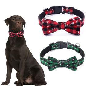 Christmas Dog Collar Snowflake Dog Collar (Color: Green, size: s)