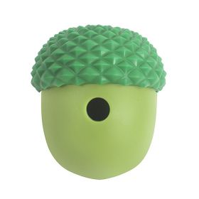 Acorn Shape Educational Slow Eating Toys for Pet (Color: Green, Type: Pet Toys)