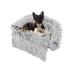 Pet Supplies Plush Calming Dog Couch Bed (Color: Style A, size: m)