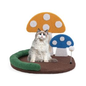 Cat Tree with Sisal Claw Scratcher for Indoor Cats Activity (Color: Multi-Color, Type: Style B)