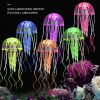 Aquarium Ornament; Artificial Swim Glowing Effect Jellyfish For Fish Tank; Luminous Ornament