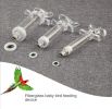 Supply pet toy fiberglass baby bird feeder; feeder set; with syringe needle and hose (20cm)